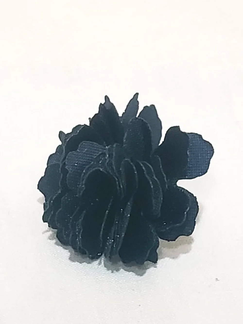 Blue Fabric Carnation Flower 1
